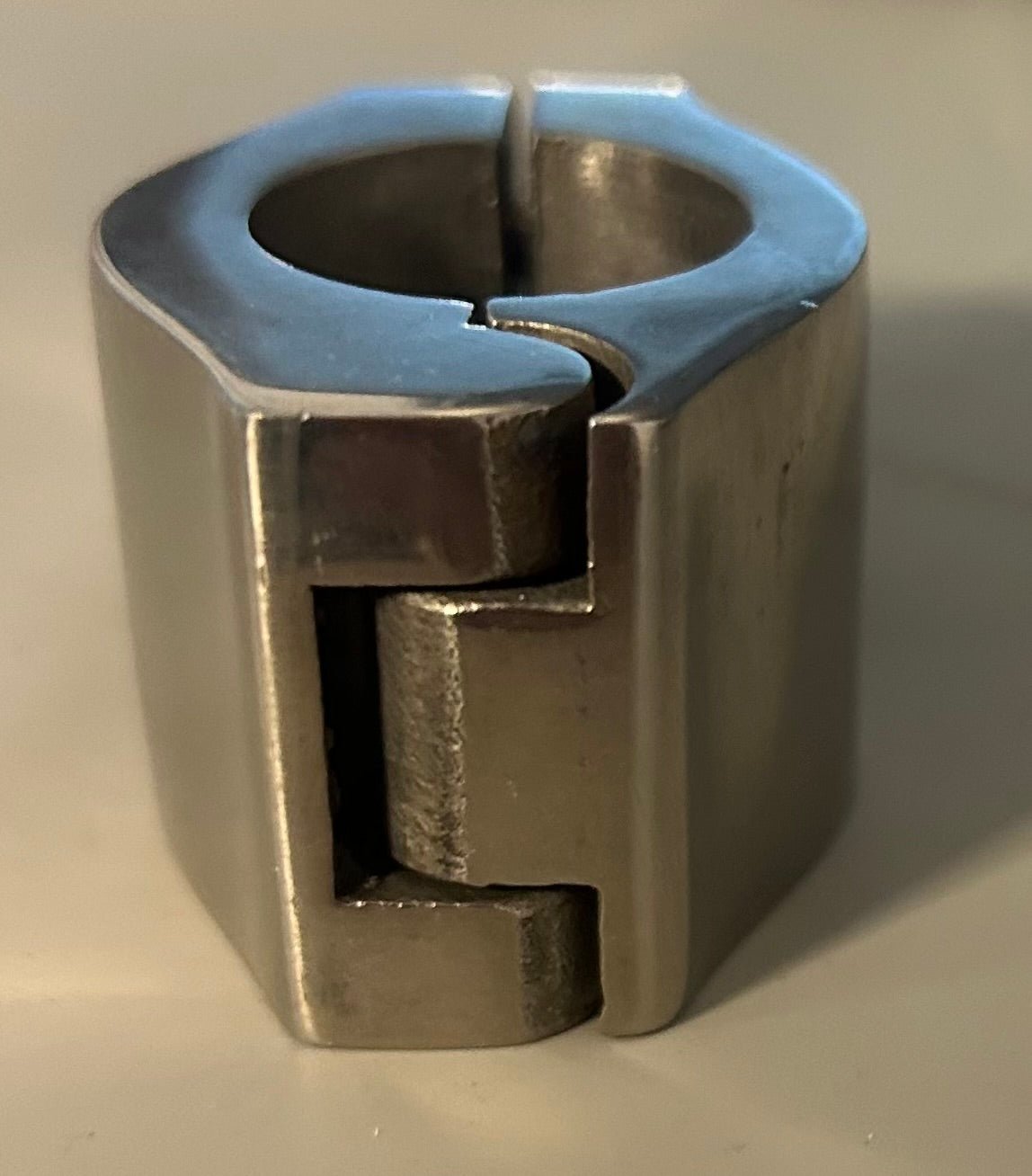 Thick Stainless Rail Mount Hinged Jaw Slide Flat bottom - 3/4" Tubing