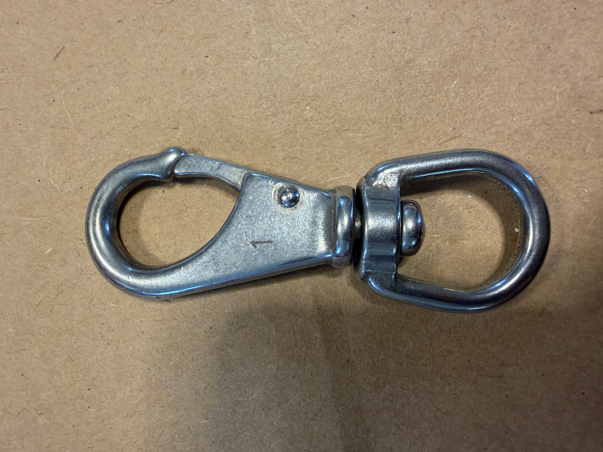 Stainless #1 Swivel Clip - 13/16" x 5/8" Bail