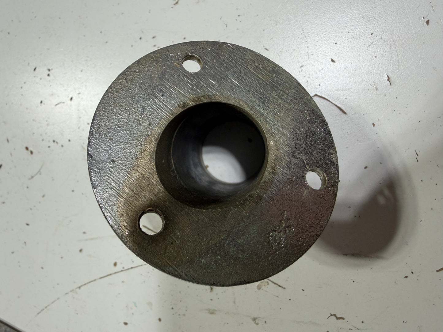 Chromed Bronze Angled Pole Holder - 7/8" Pole Diameter