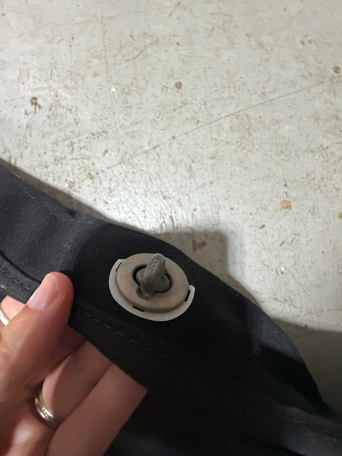 9' Length Black Canvas Main Sail Cover