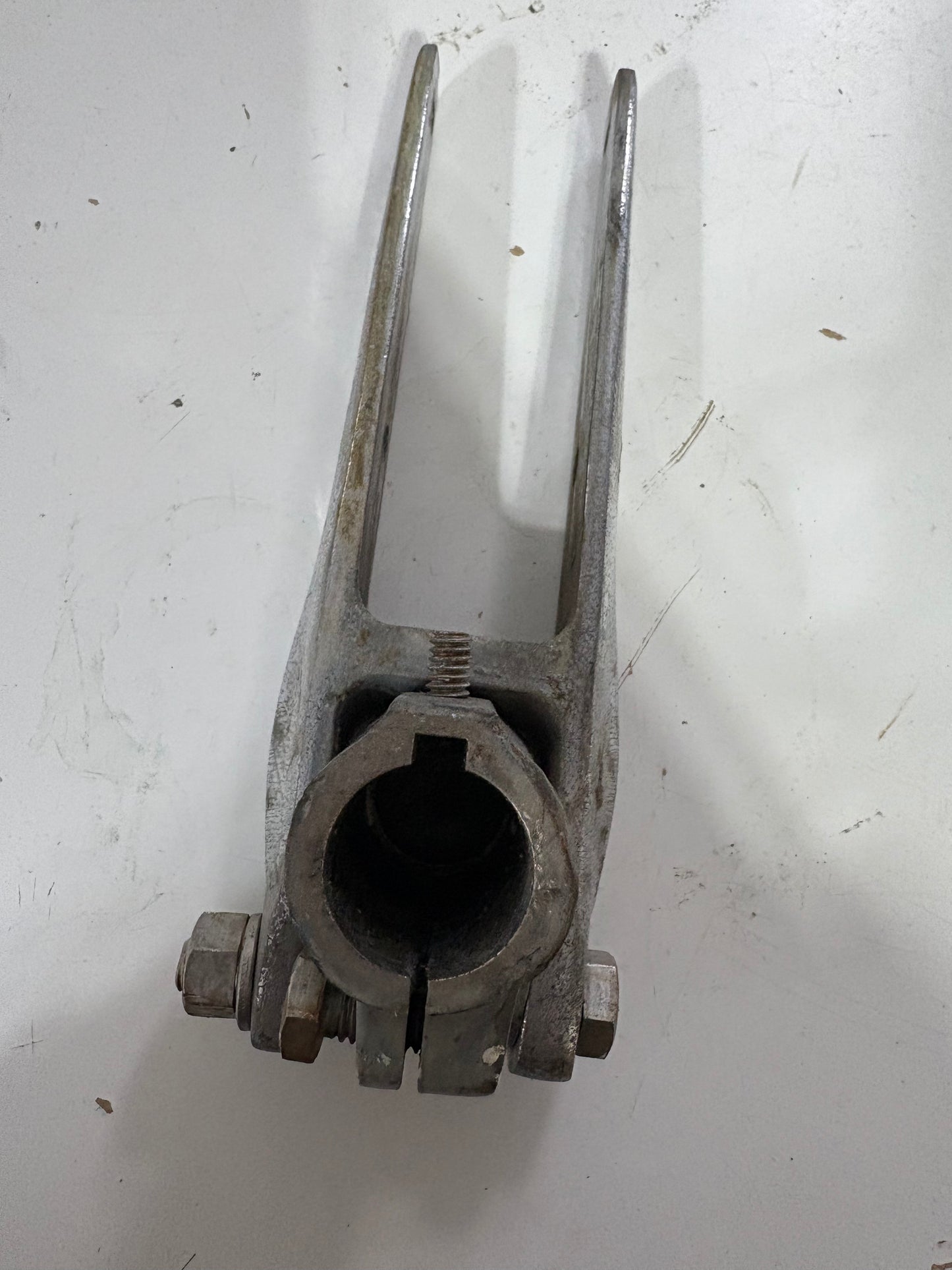 Rudder Cap Chromed Bronze Tiller Hardware -- #6