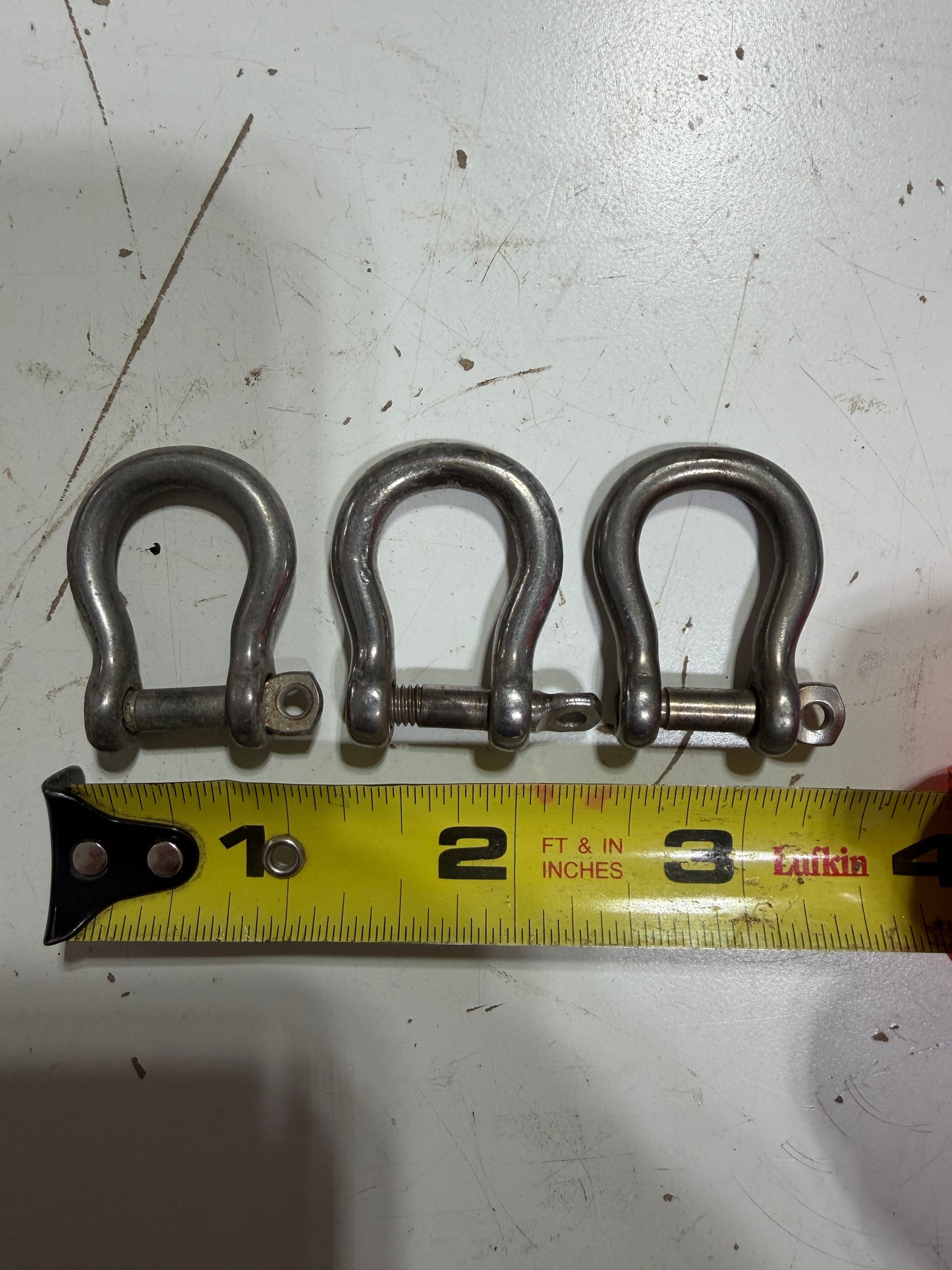 Set OF 3 - 3/16" Bow Shackles