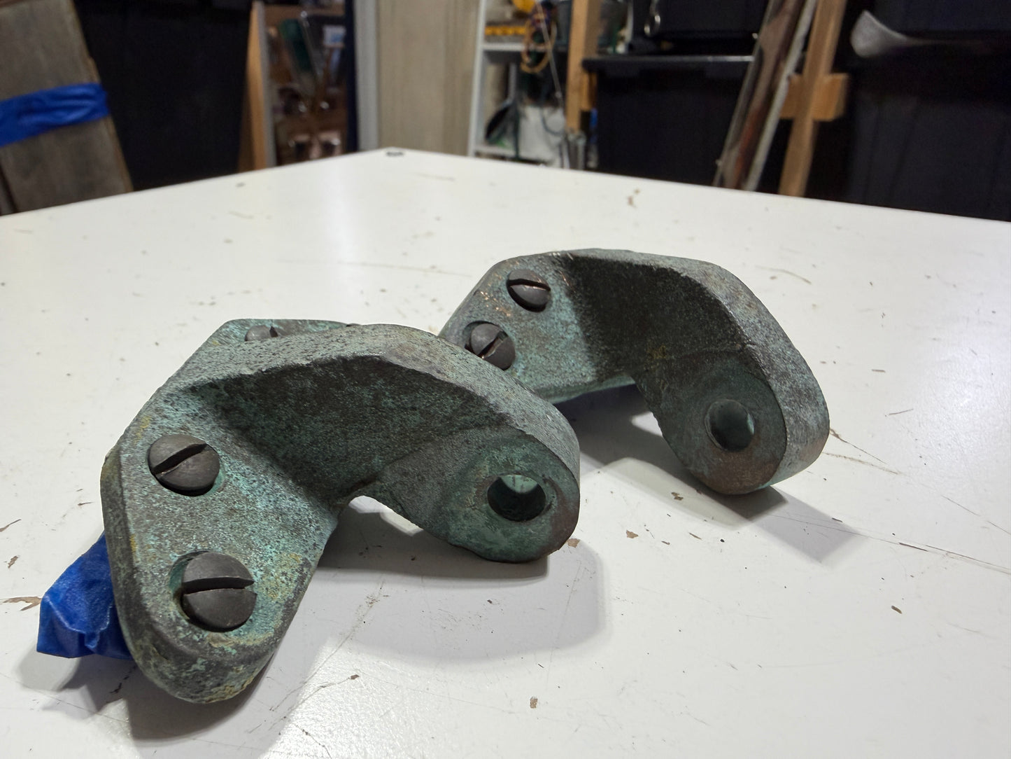 Solid Bronze Hatch Hinge Ends