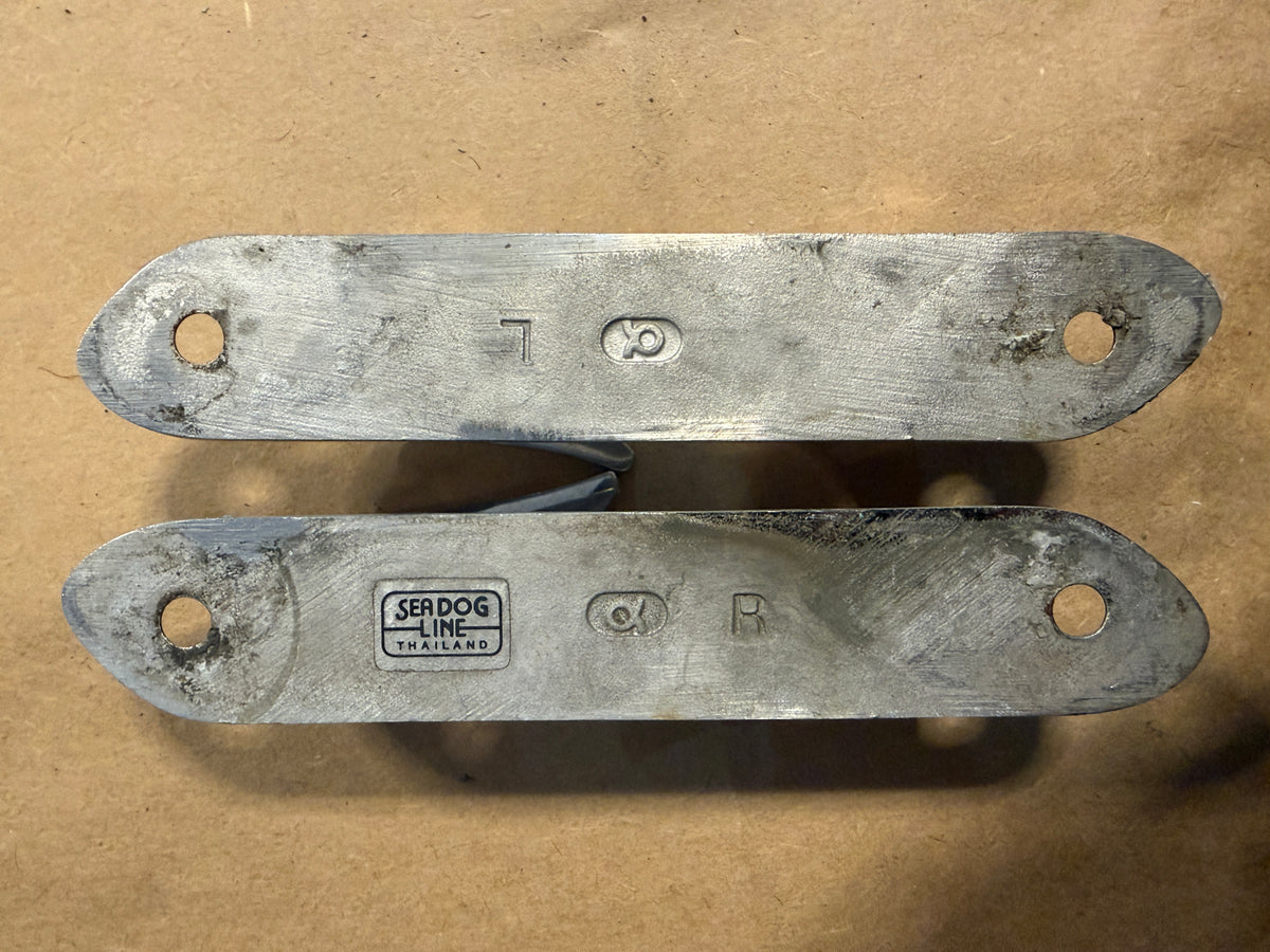 PAIR 6" Stainless Steel Chock Cleats