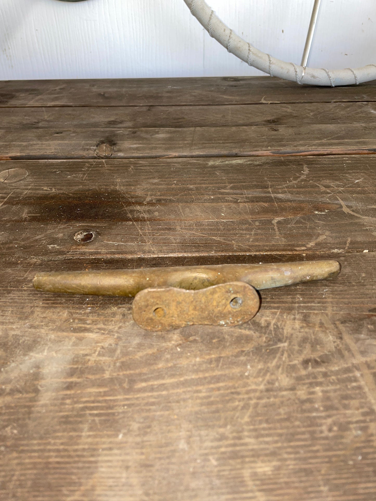 Vintage 7 1/4” Solid Bronze Cleat