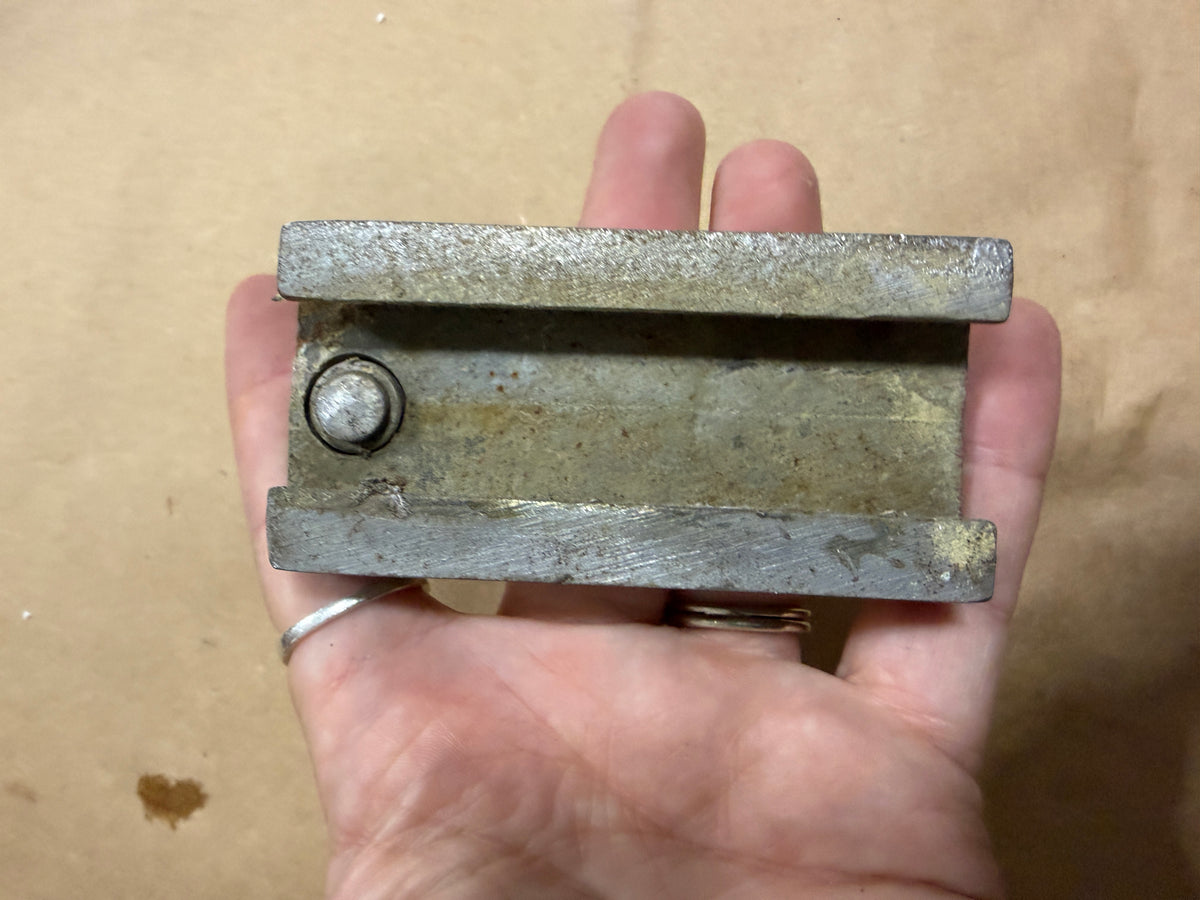 Chromed Bronze 1 1/4" Track Car - 1 1/2" x 5/8" Eye
