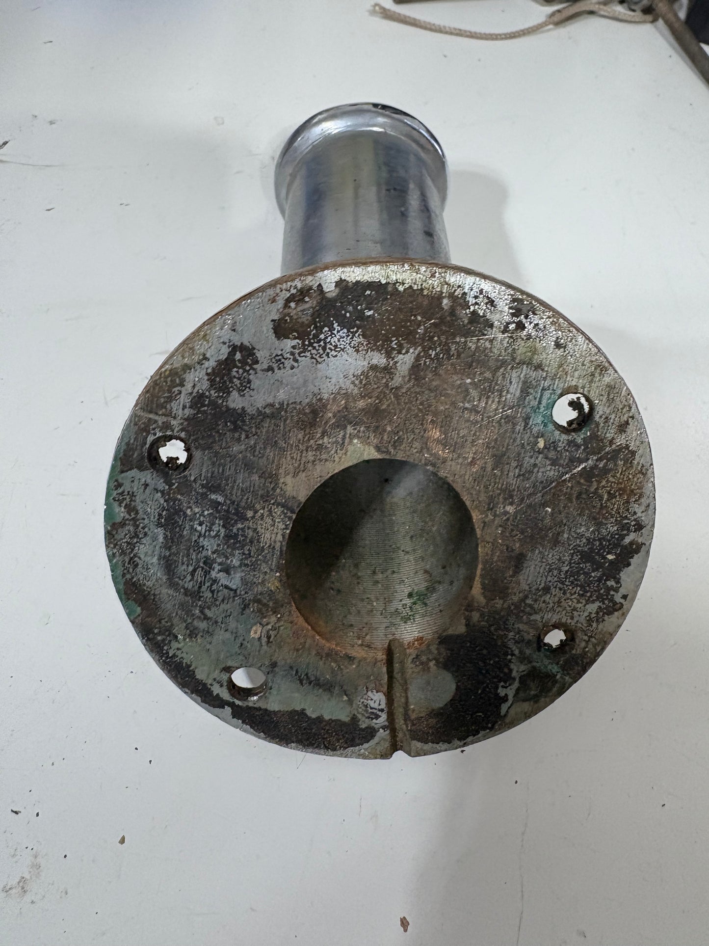 Chromed Bronze Flag Pole Holder