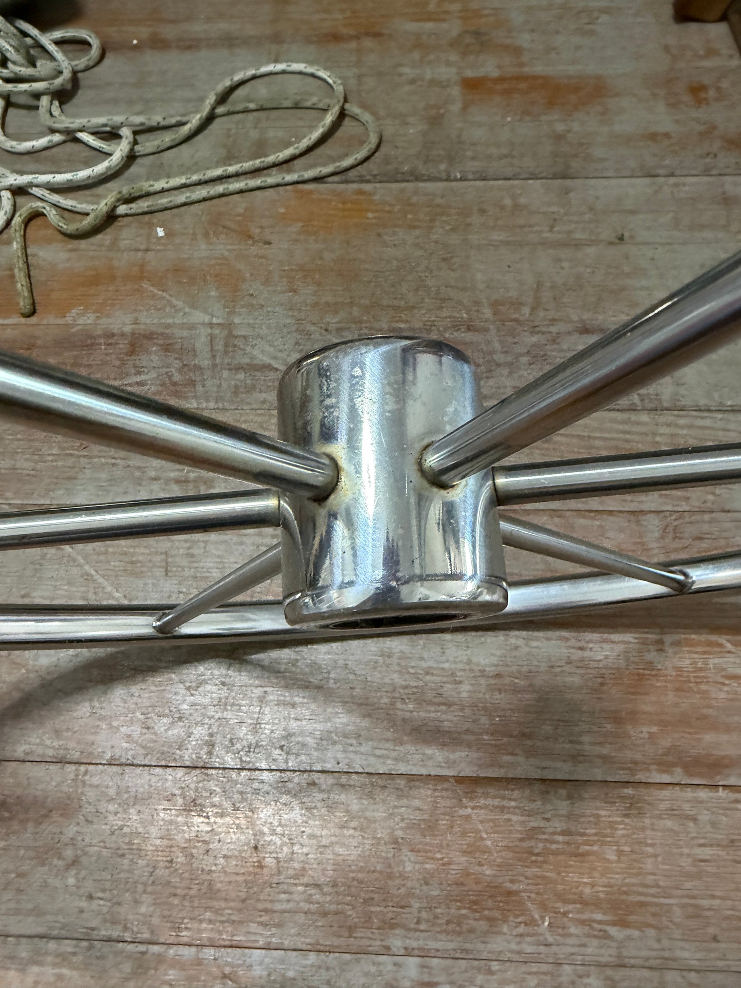 24" Stainless Steel Edson Destroyer Wheel 1" Straight Keyed Shaft