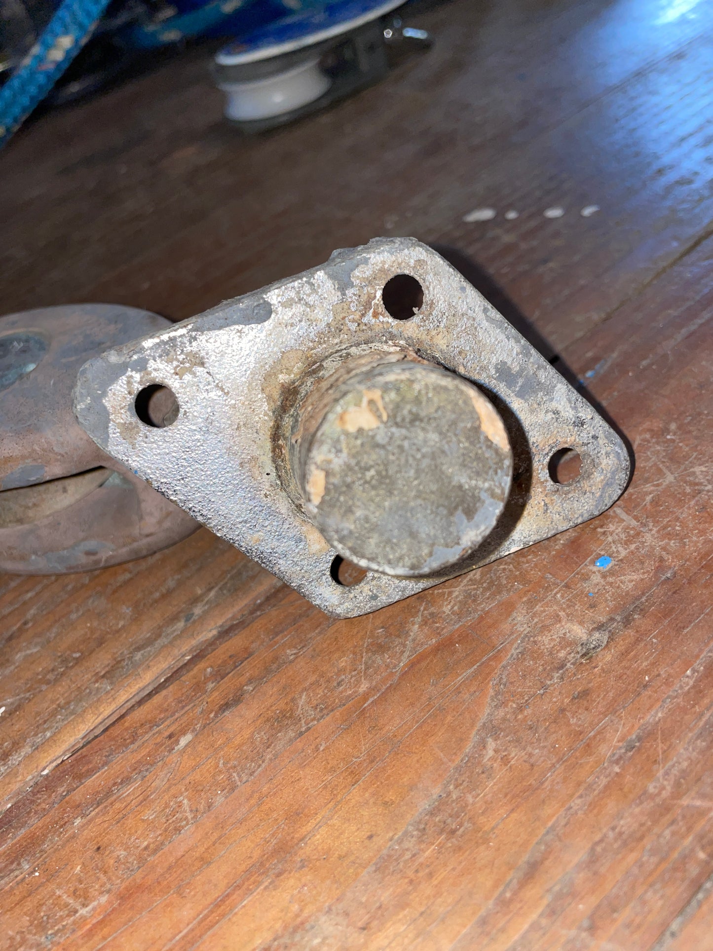 South Coast Block With Bronze In Deck Pad Eye / Padeye- 3/8” Line