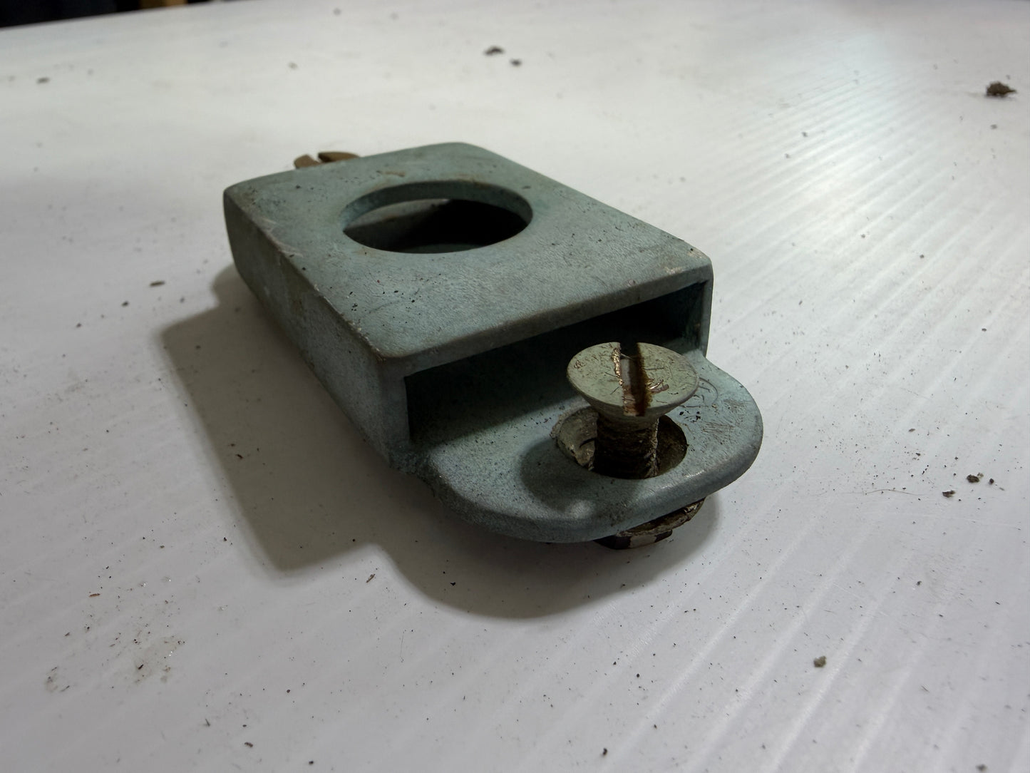 Vintage Bronze Merriman Insert Winch Handle Holder - 1 1/2" Width x 1/4" Thickness