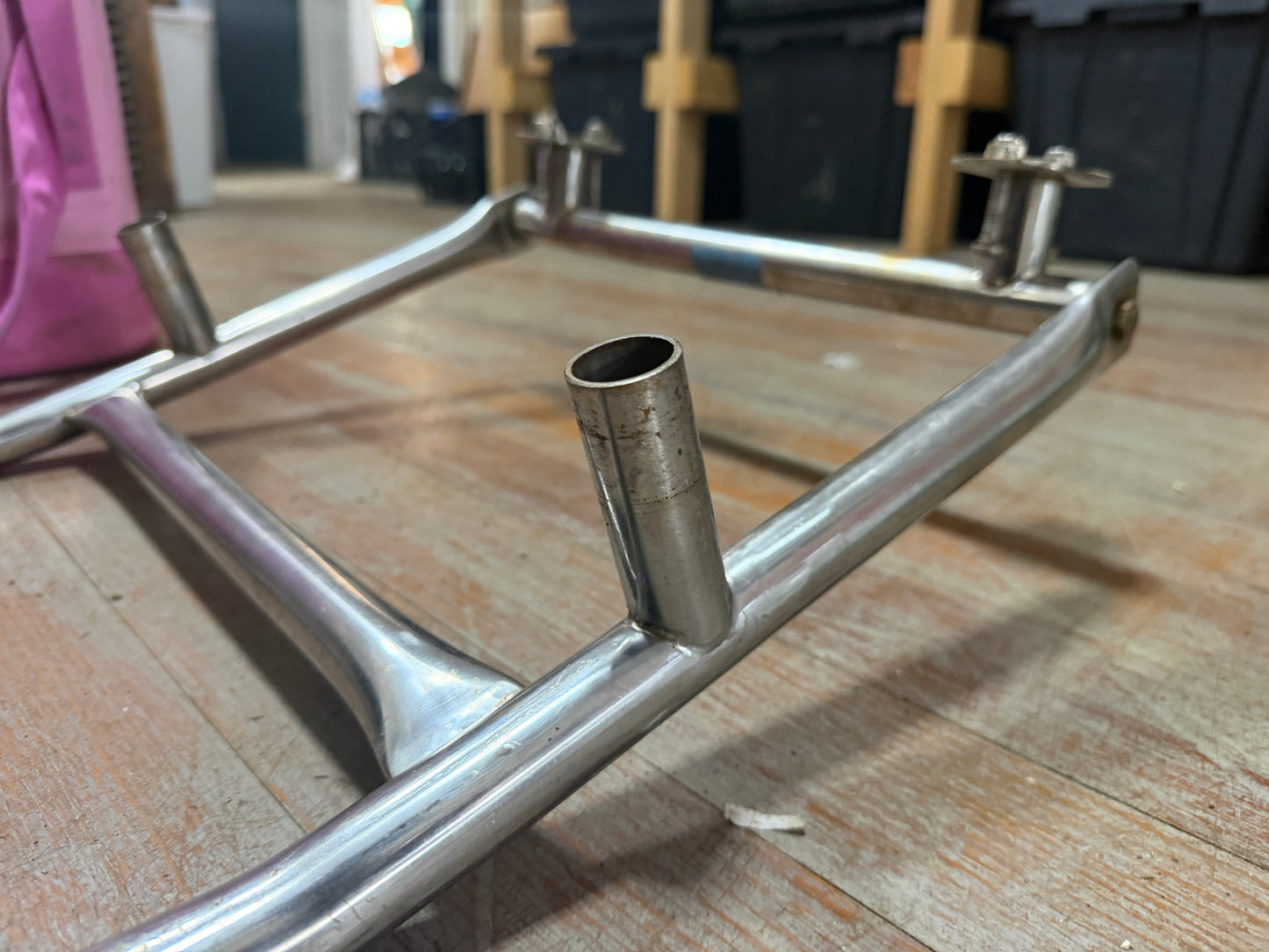 42" Tall x 16" Width 5 Rung Stainless Steel Ladder