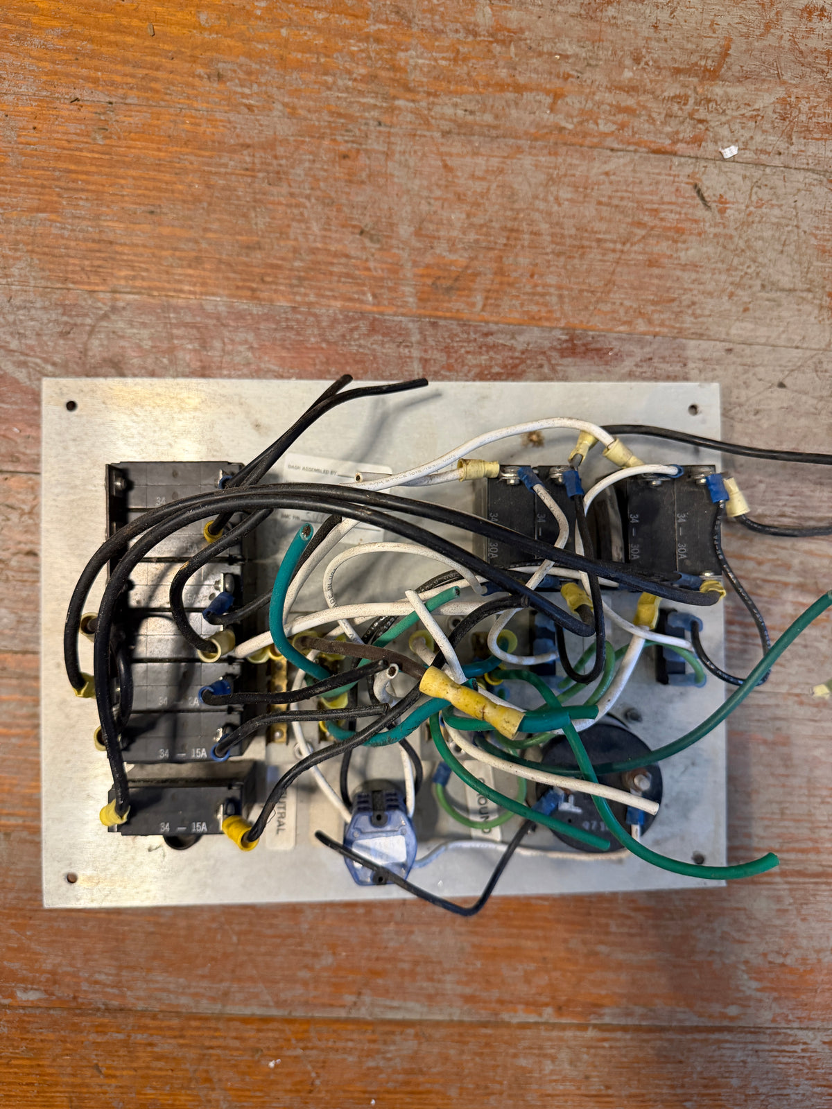 Shore Power 120VAC 60HZ Electrical Panel