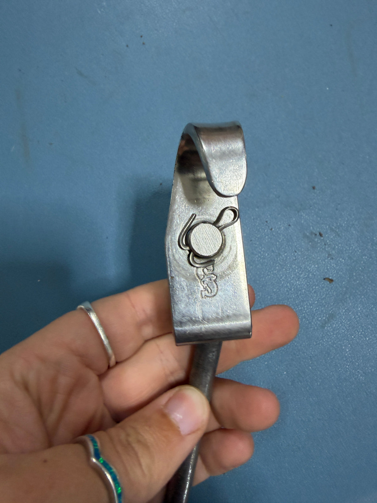 Schaefer Stainless Steel Reef Hook / Tack Assembly With 5/16" Vertical Bolt