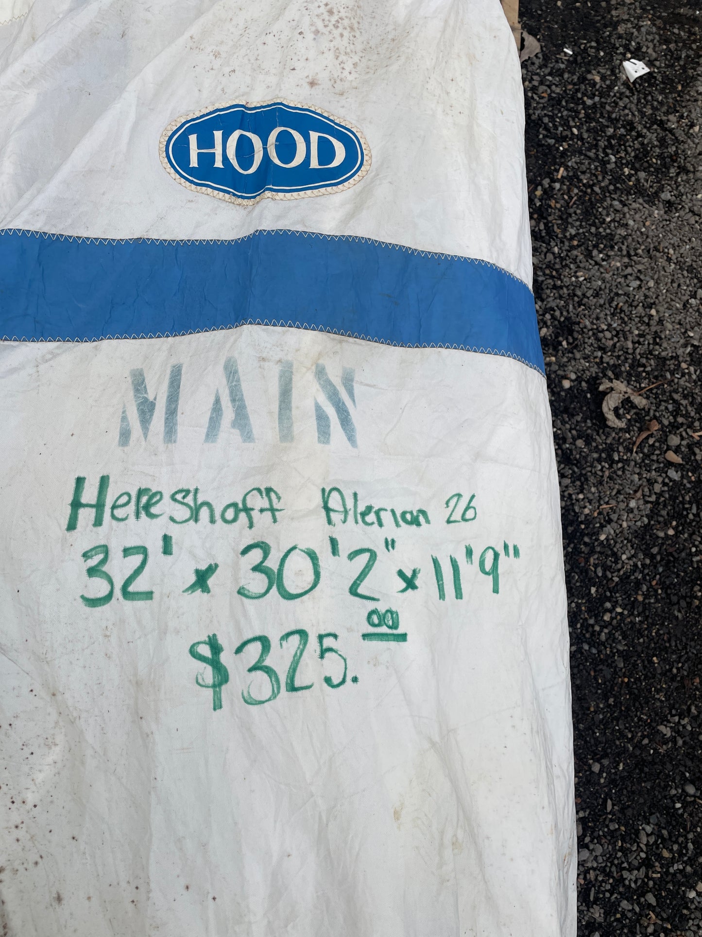 Herreshoff Alerion 26 Mainsail - 30’2” Luff x 32’ Leech x 11’ 9” Foot