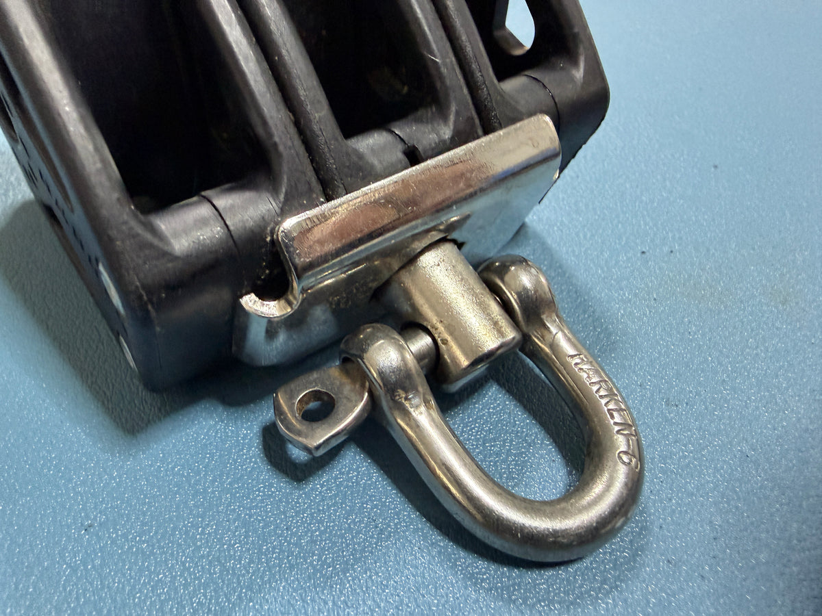 Harken 57C Triple Swivel Block - 2 1/4" Sheave x 3/8" Line