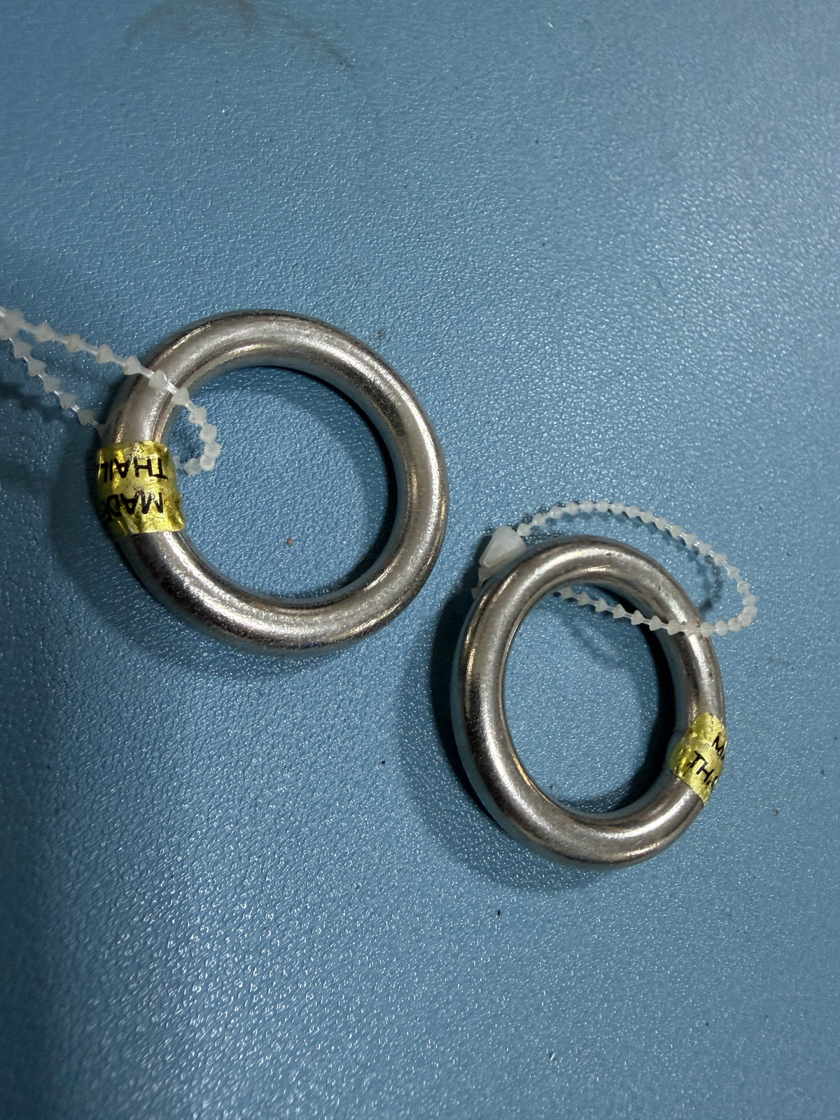 PAIR 1 1/2" Diameter Stainless Steel Rings