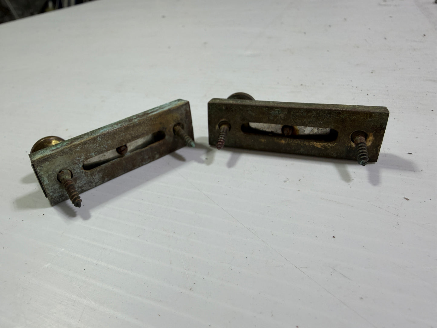 PAIR Vintage Barrel Bolt Locks