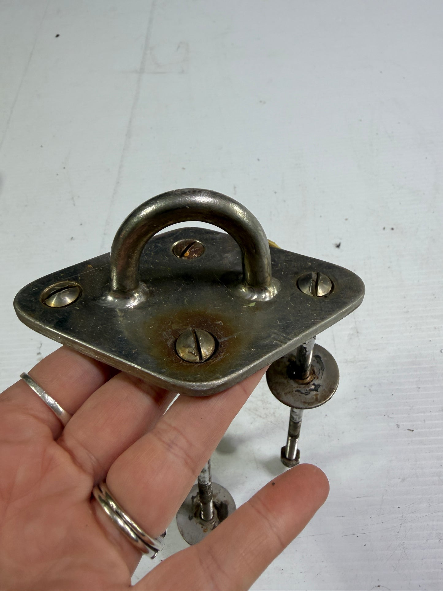 Stainless Steel Pad Eye / Padeye- 4 5/8" Long x 3 1/8" Wide With Hardware