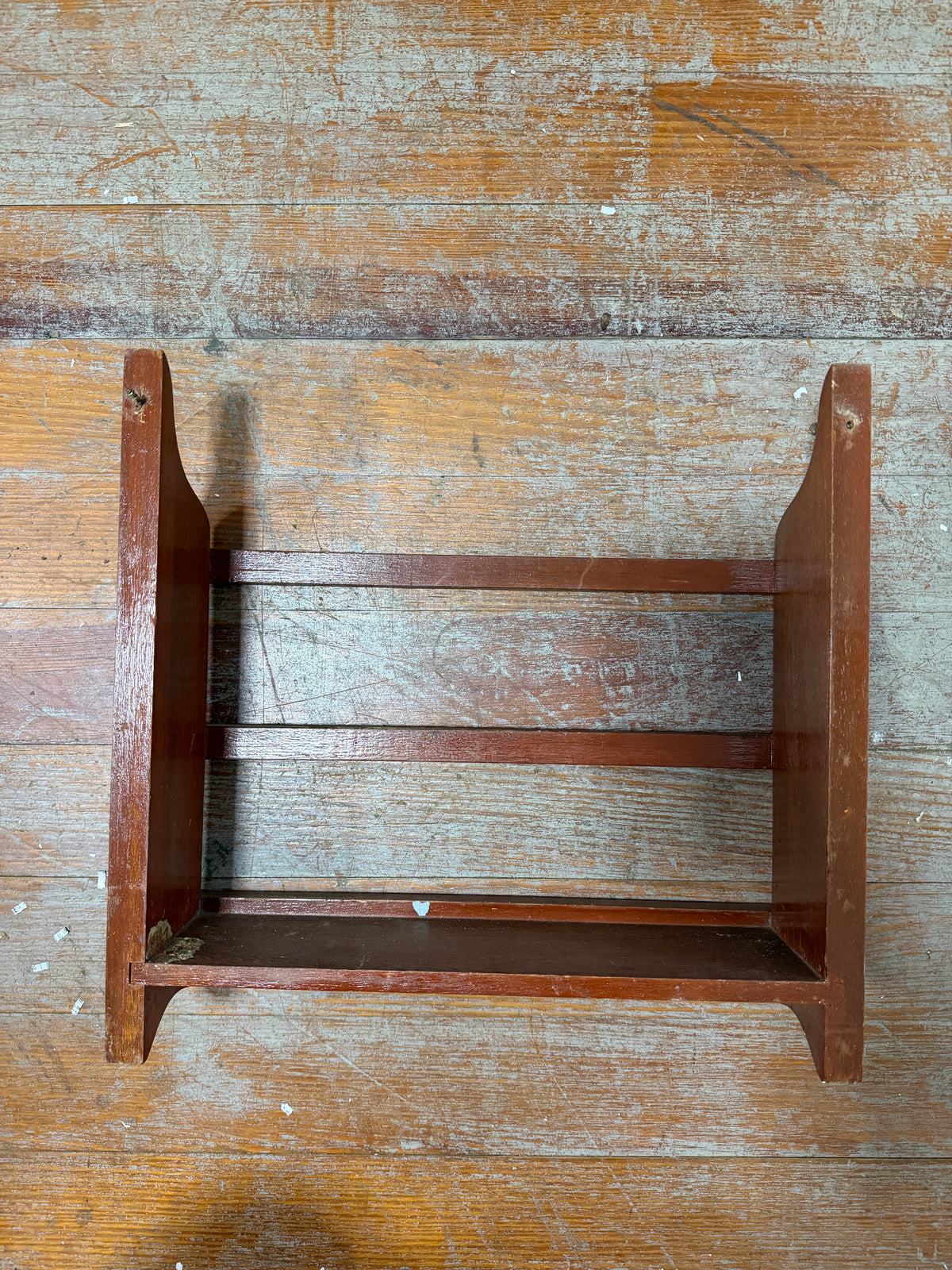 Teak Magazine Rack - 14 5/8" Length x 14" Height x 4 1/2" Depth