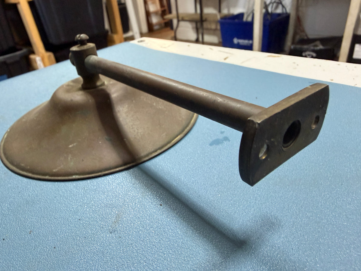 Brass Oil Lamp Deflector - 5 1/2" Diameter x 8 3/8" Total Height