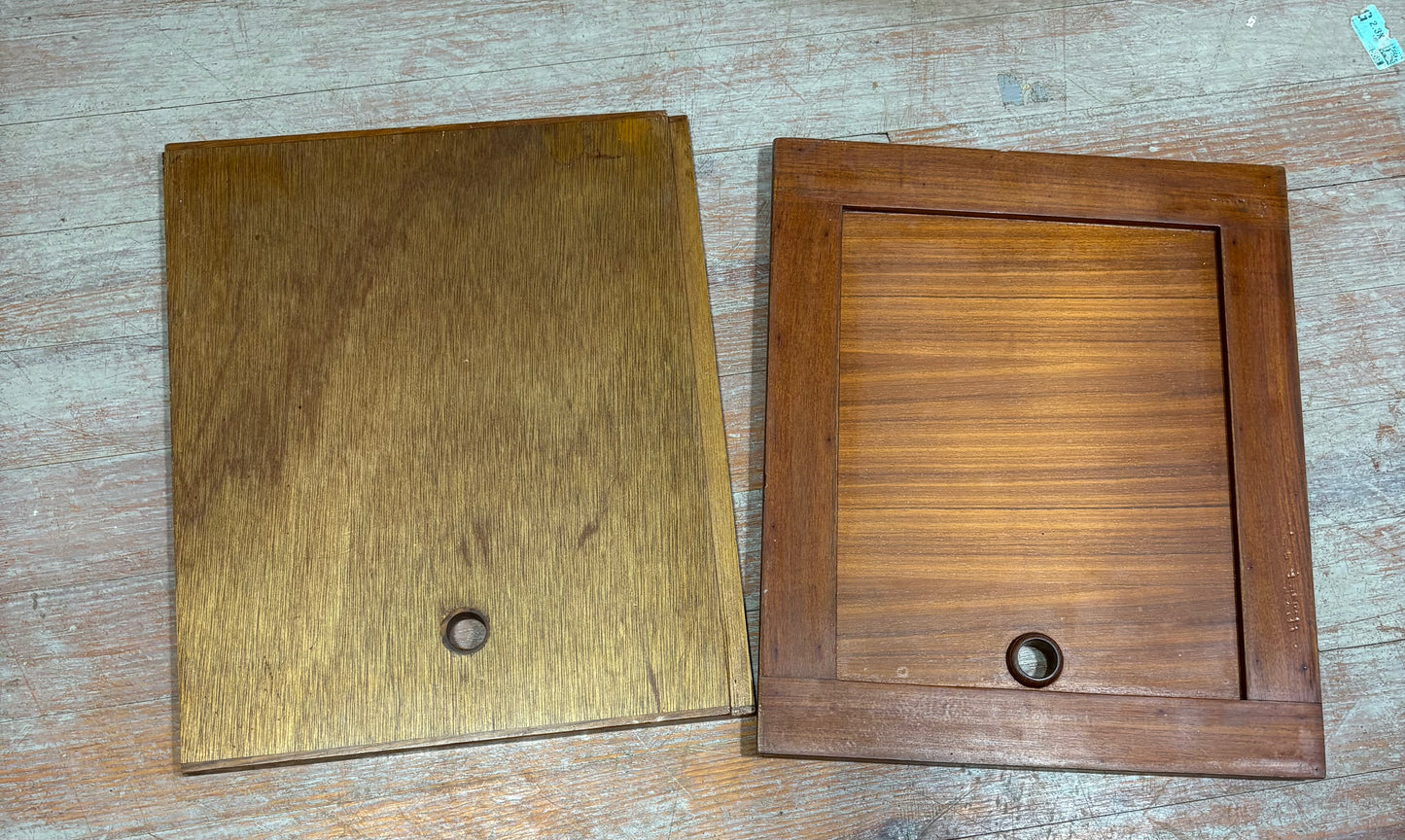 Teak Cabinet Doors from Rafiki 35 #259 (pair) 17" x 14 1/4"