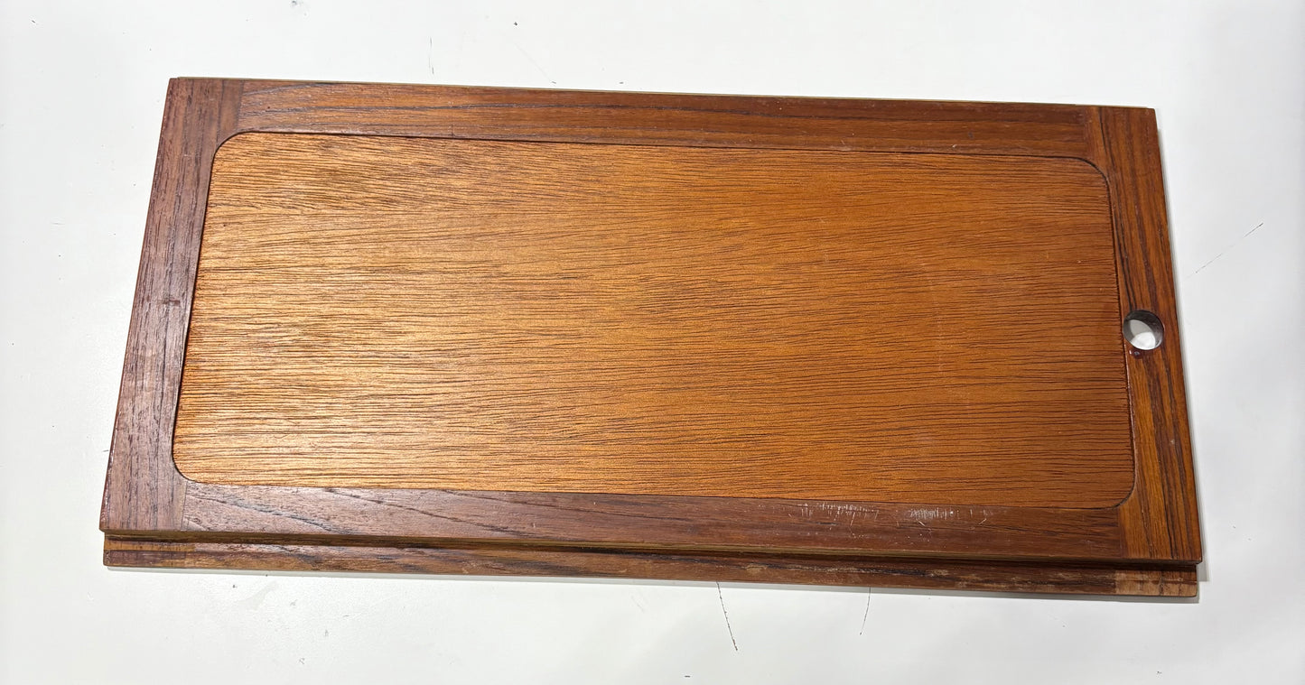 Teak Cabinet Door off of Rafiki 35 #263 18 5/8 x 9 1/2"