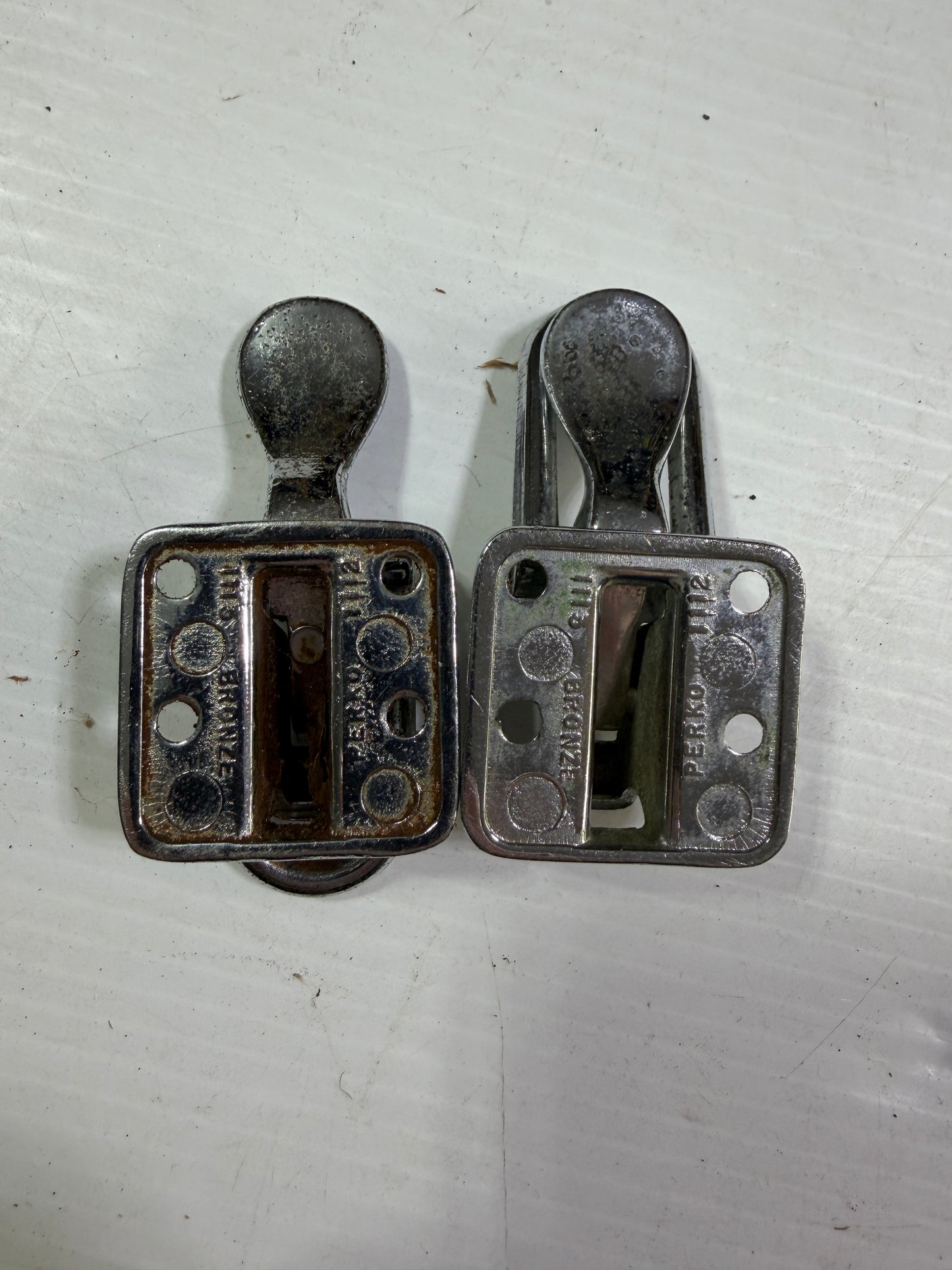 PAIR Perko 1112 Bronzed Latches - Missing The Attachment Piece