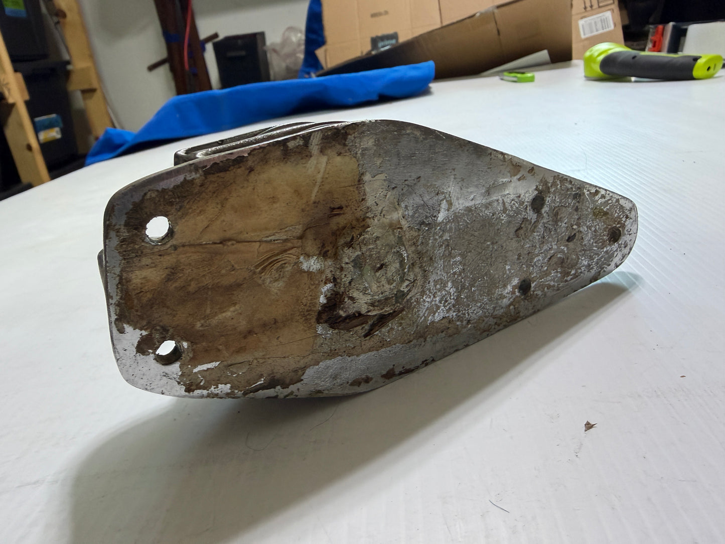 Chromed Bronze Double Cheek Block - 1/2" Line