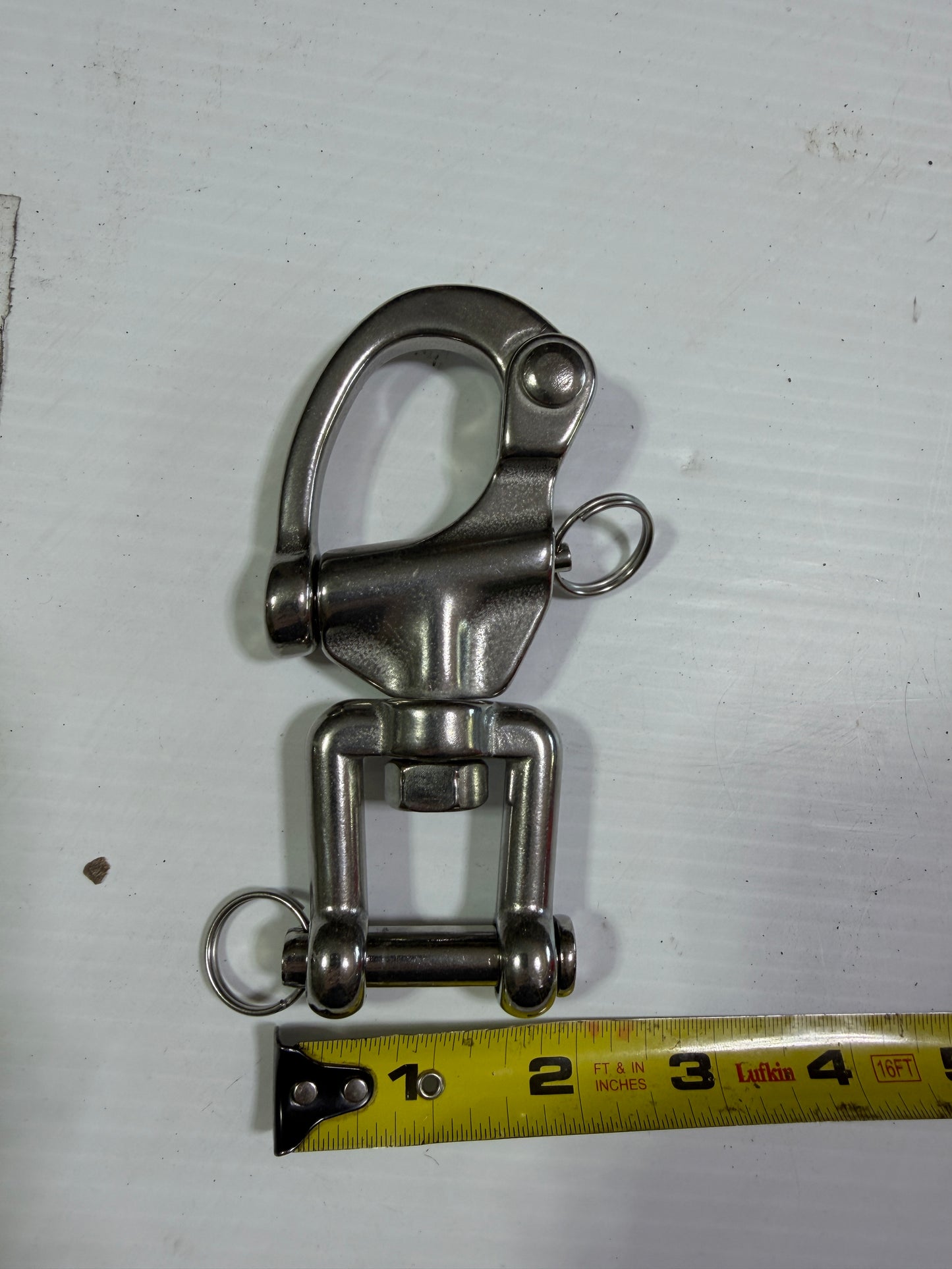 Large Stainless Steel Forked Bail Shackle - 3/4" Width
