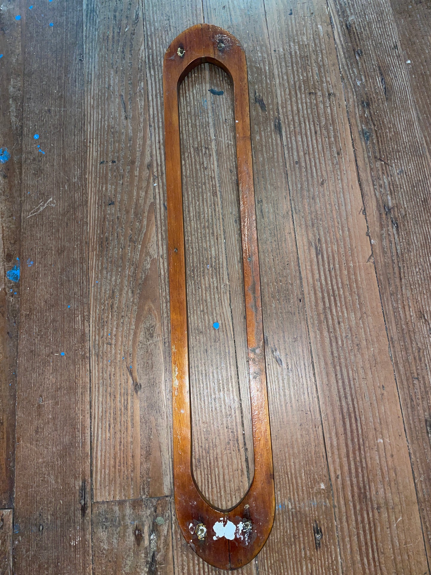 Teak Portlight / Porthole Interior Retainer / Trim- 21 3/4” Long x 2 5/8” Wide -Off Owens 40 #150