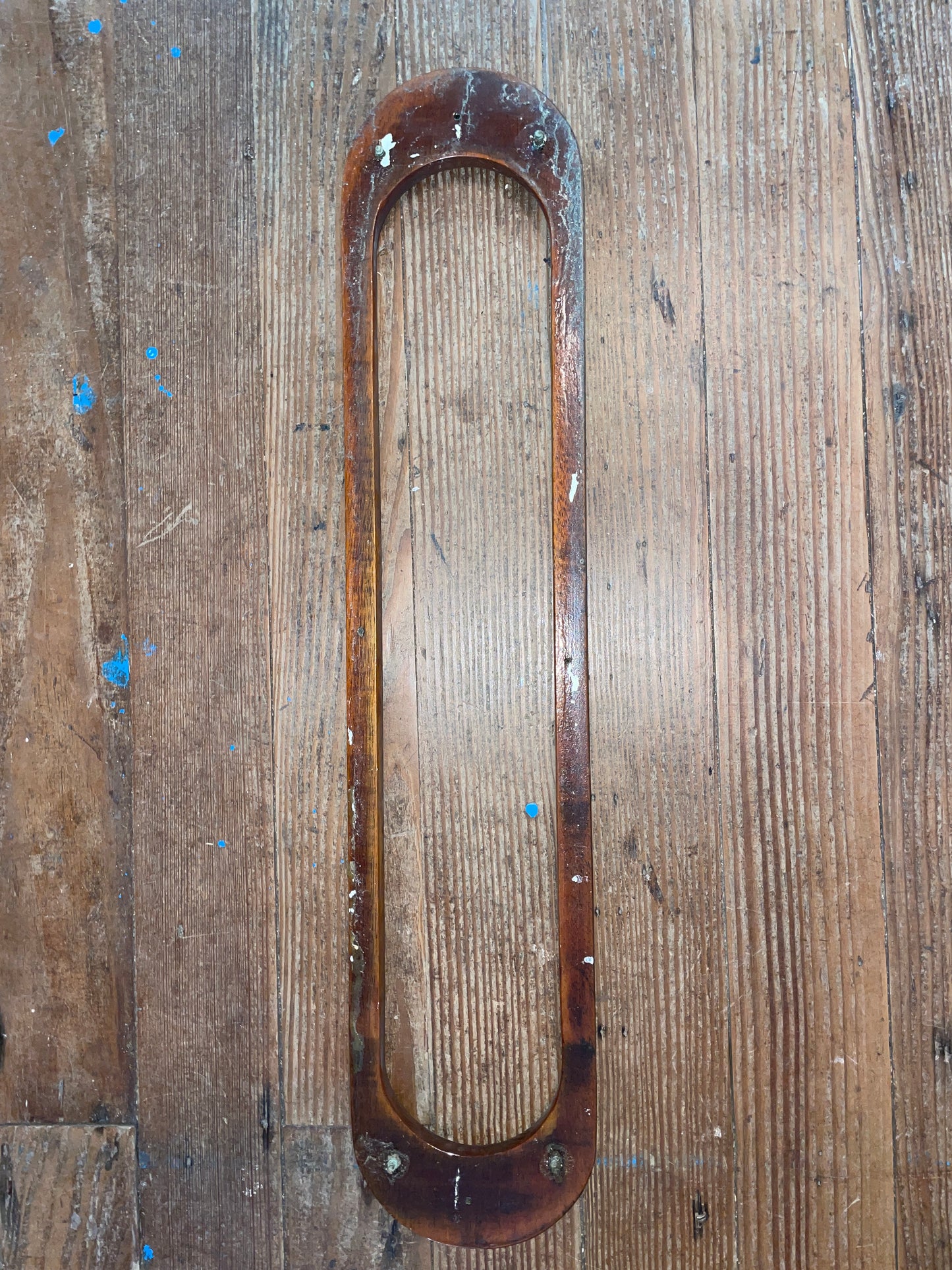 Teak Portlight / Porthole Interior Retainer / Trim -ID 22 1/8” long x 3 13/16” Wide- Off Owens 40 #149