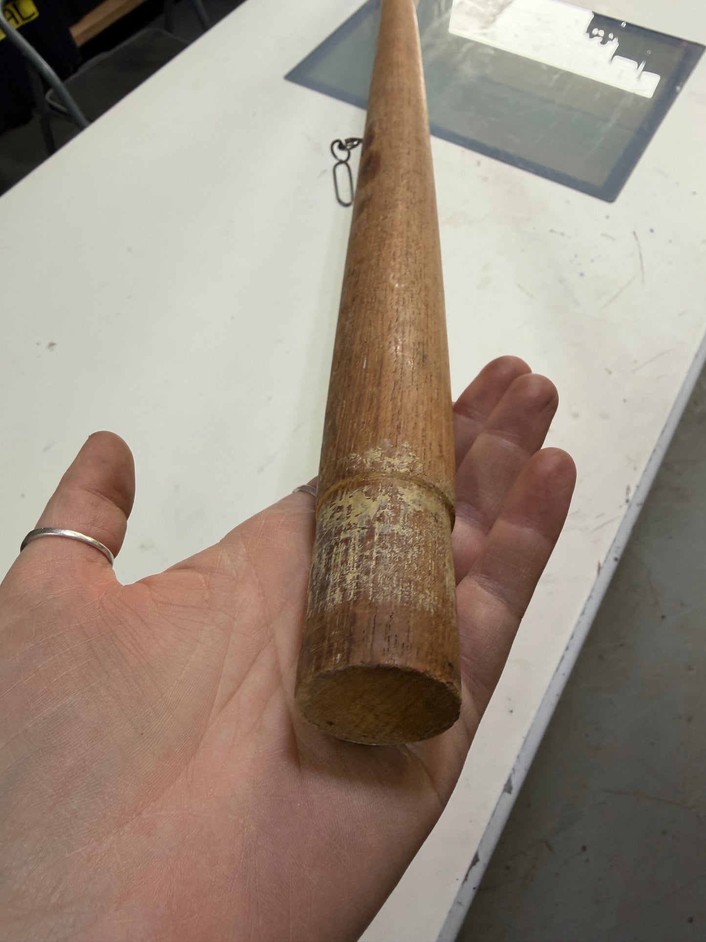 47" Long Teak Flag Pole - 1 1/4" Insert