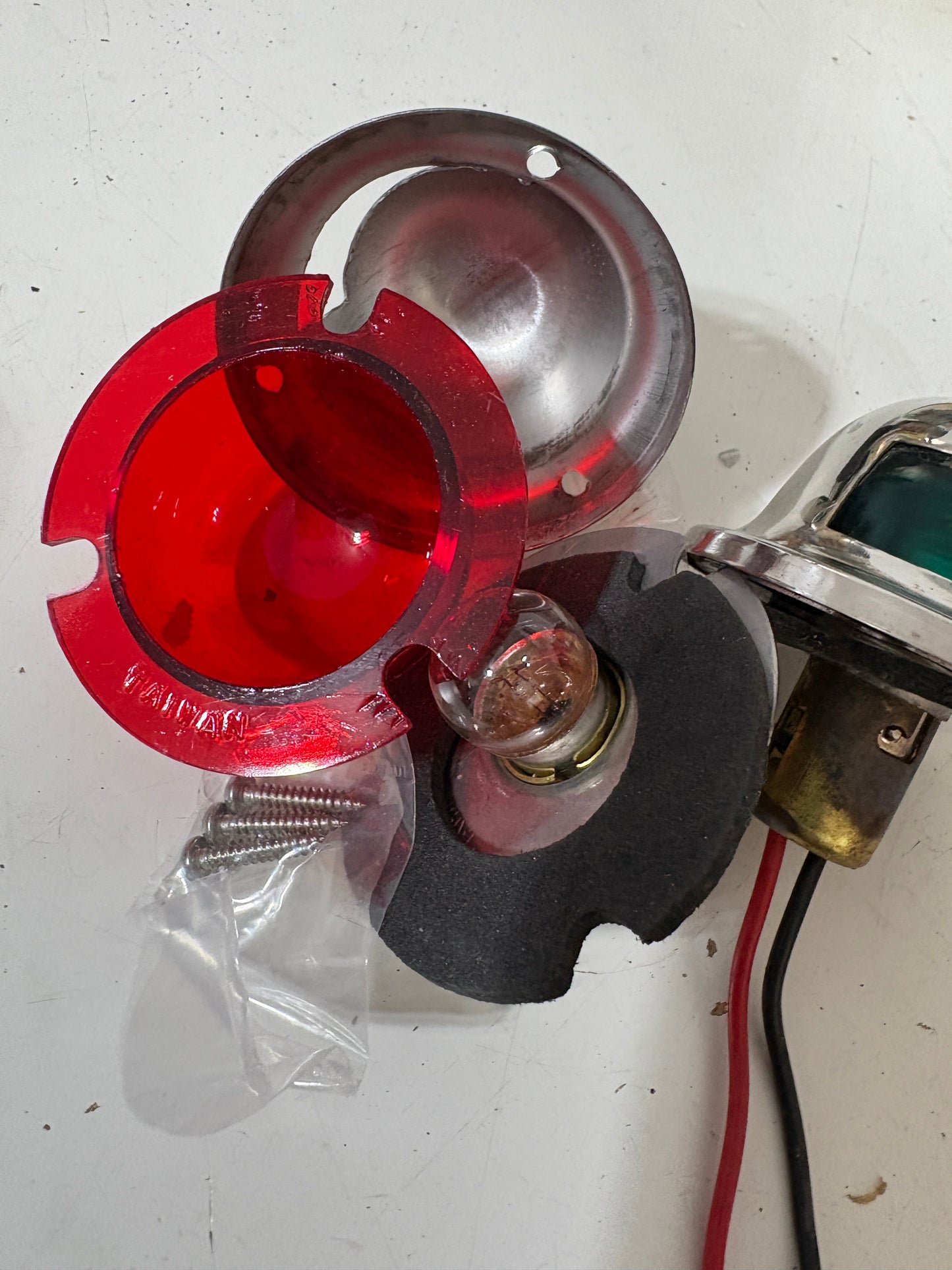 Red and Green Bow Navigation Lights NEW