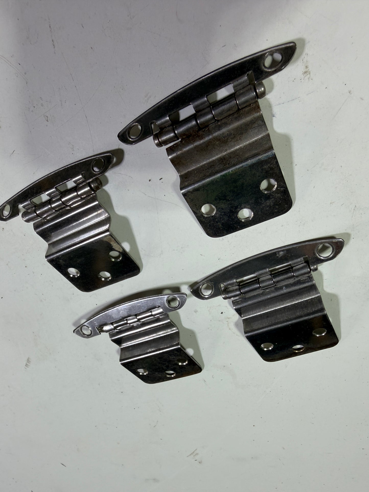 LOT of 4 Seadog Line Stainless Steel Semi - Concealed Hinges