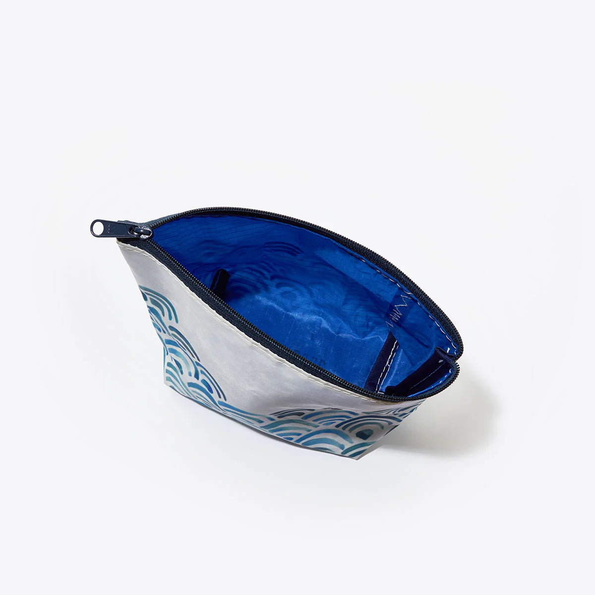 Sea Bag Watercolor Waves Cosmetic Bag
