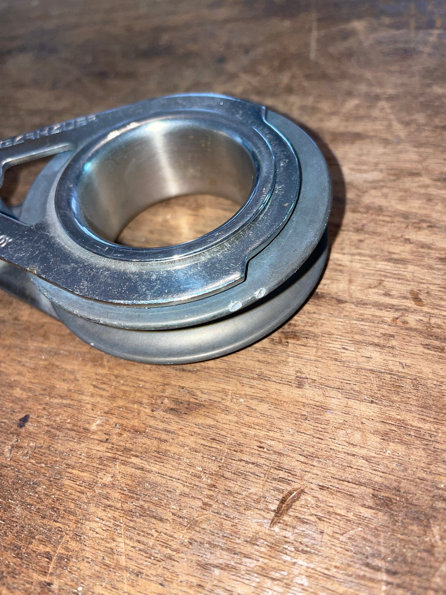 Garhauer 316 Alloy Spring Loaded Single Block With 1” Track Car - 2 5/8” Sheave -3/8” Line