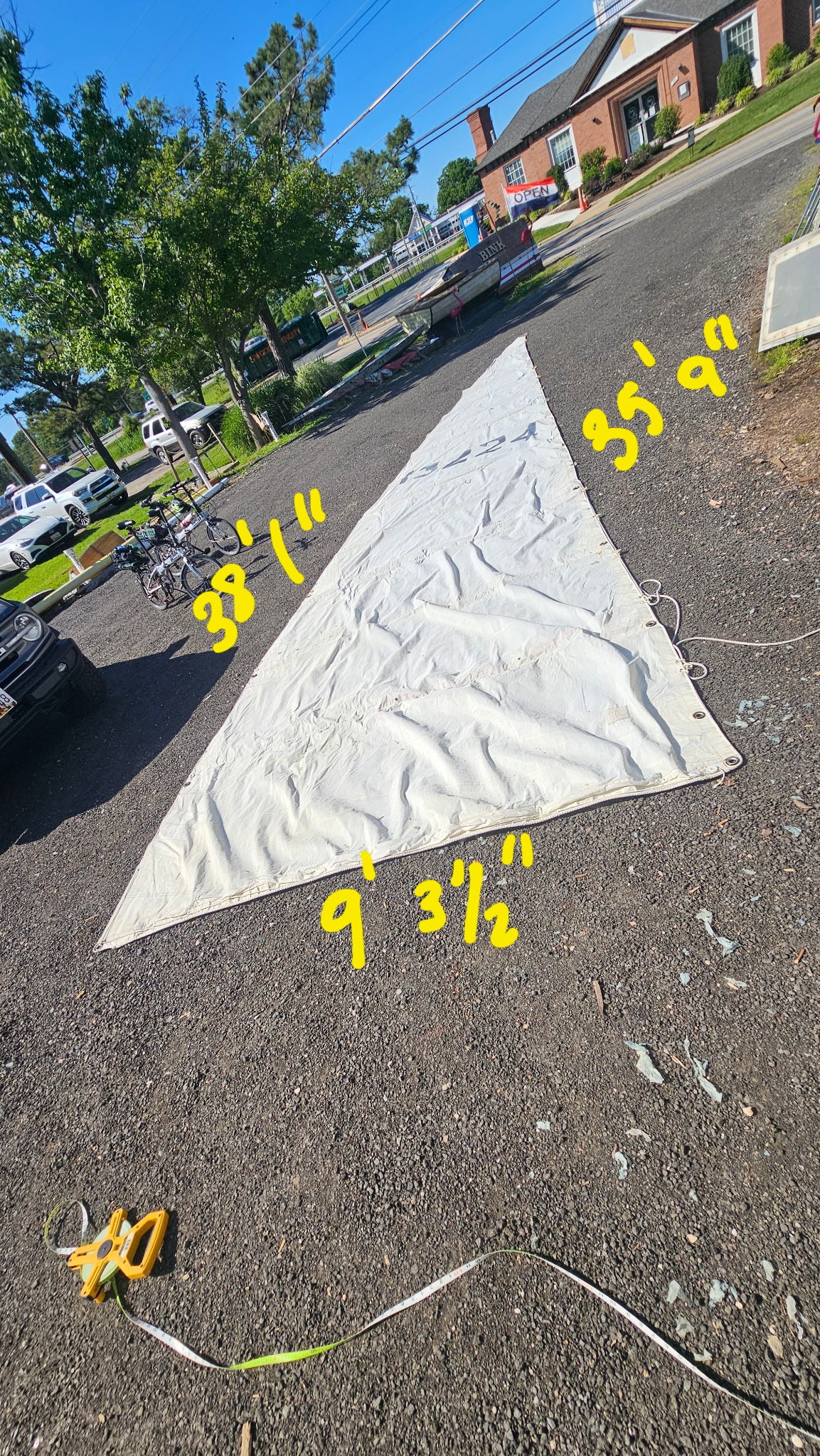 Viking 33 Main Sail - 35'9" Luff x 38'1" Leech x 9'4" Foot