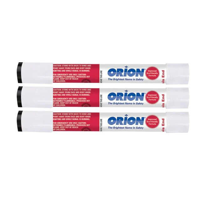 Orion Red Handheld Locate Flares, 3-Pack - NEW