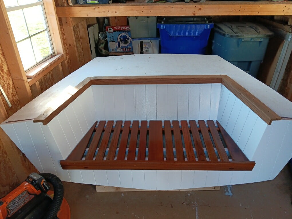 Custom Made Bar From Vintage Teak Swim Platform