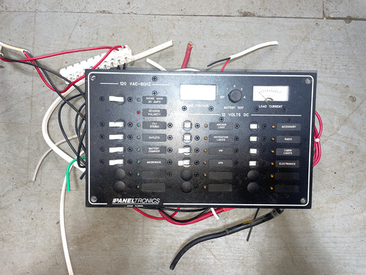 19 Switch 120VAC - 12VDC Paneltronics Electrical Panel - BROKEN SWITCHES