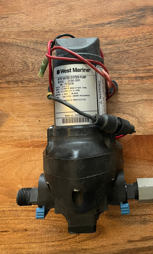 West Marine 50 PSI Water System Pump Model # 31395-3001- UNTESTED