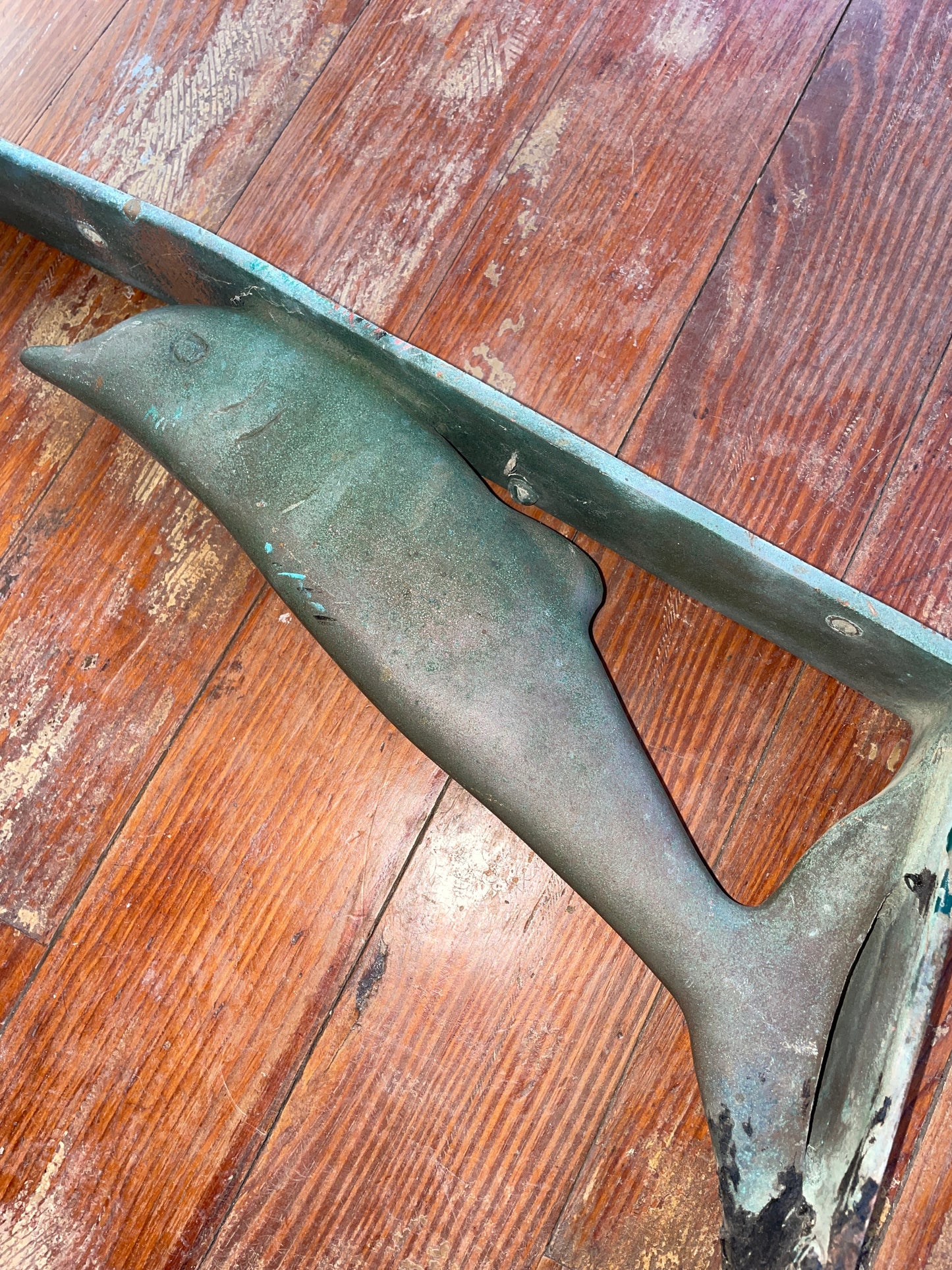 Solid Bronze Dolphin Swim Platform Bracket