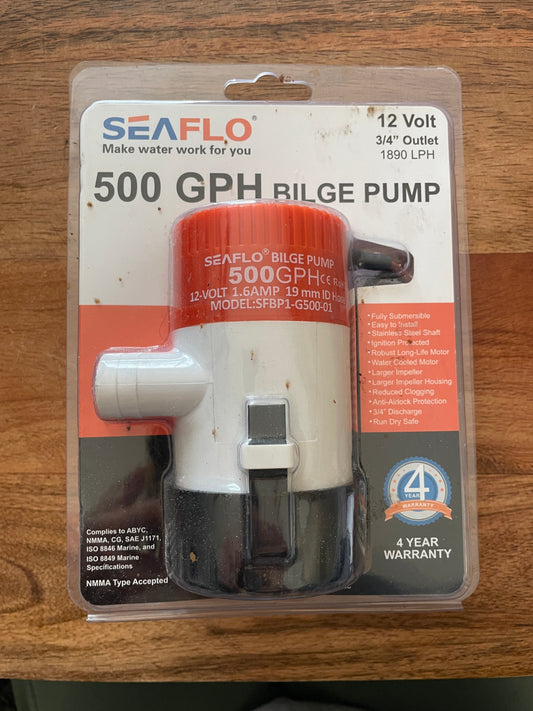 Seaflo 500GPH 12V Bilge Pump NEW