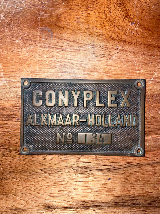 Bronze Conyplex Builders Plate