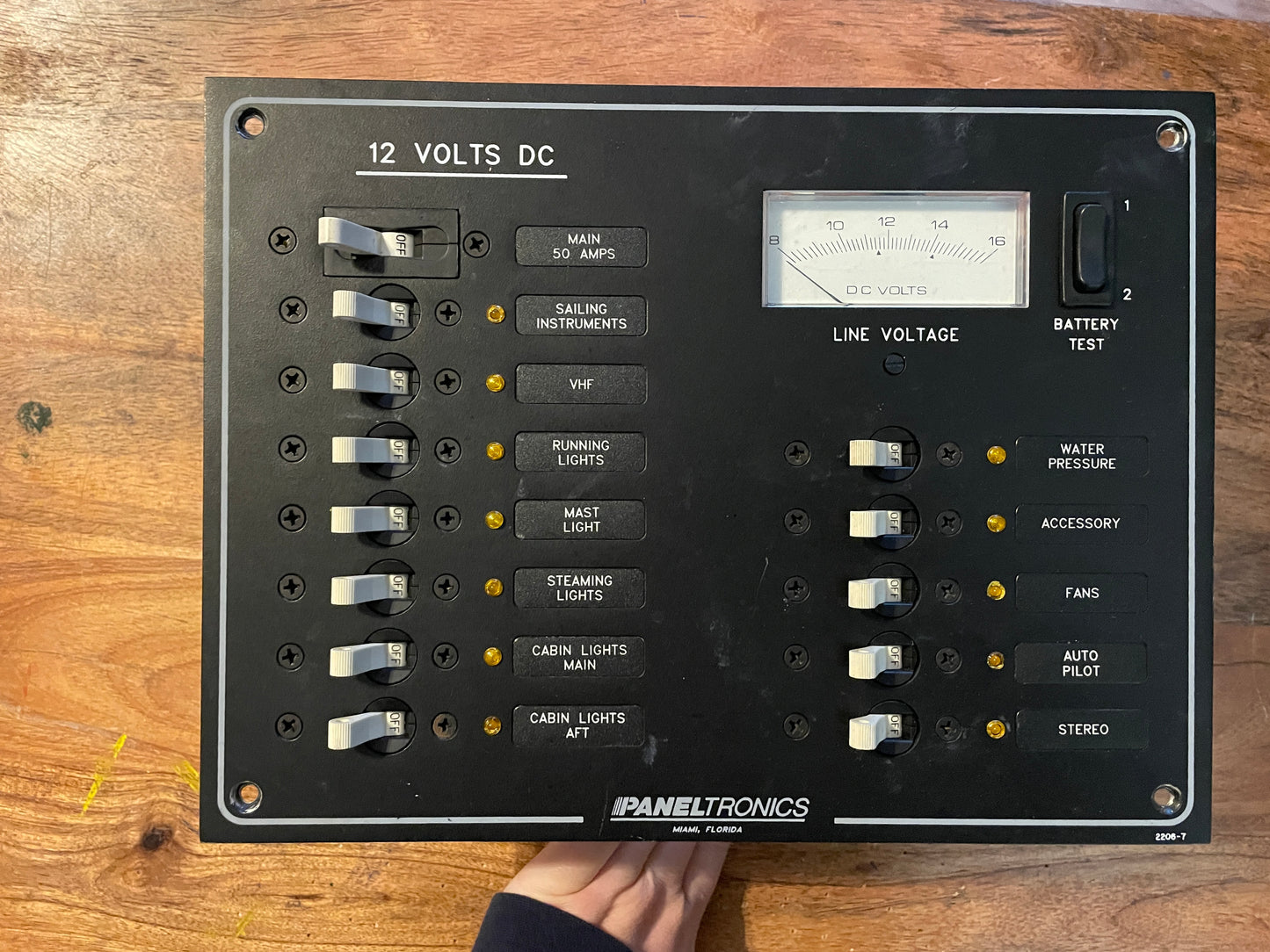 Paneltronics 12VDC 13 Switch Electrical Panel - Beneteau First 285