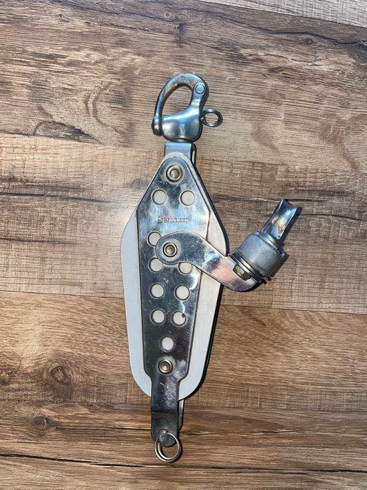 Garhauer Fiddle Block With Cam Cleat & Beckett - 7/16” Line