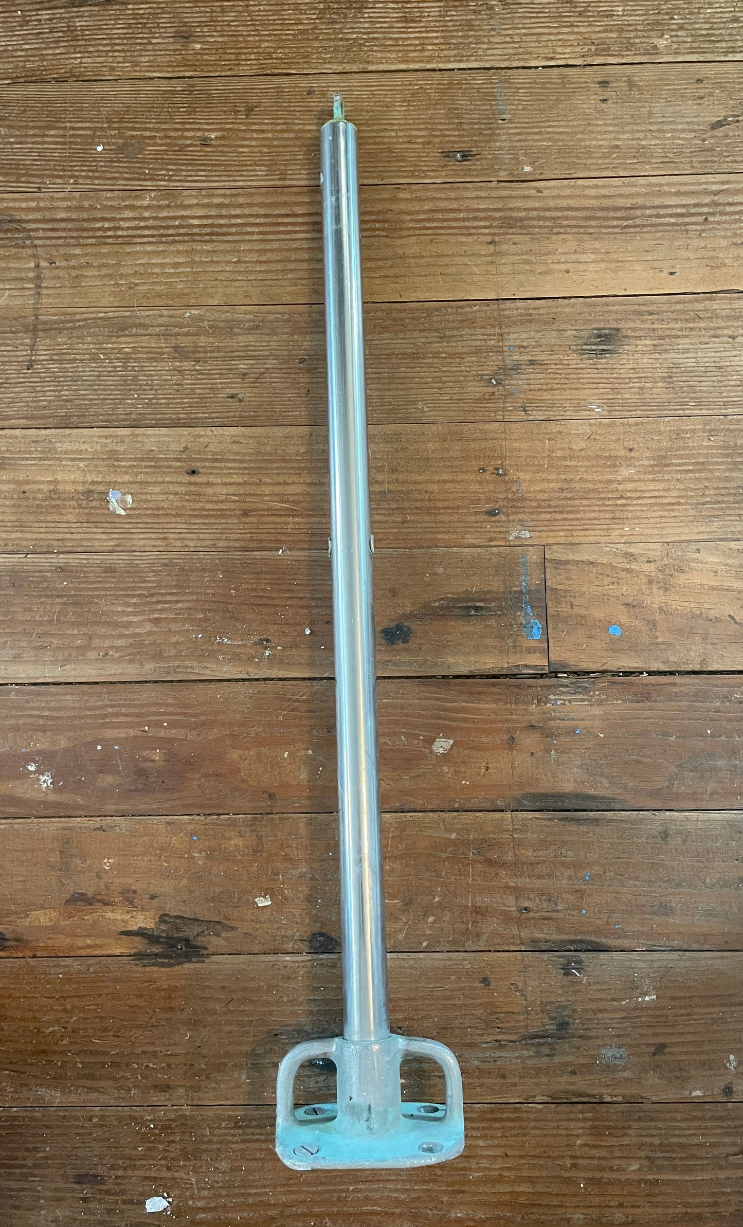 25” Tall Double Life Line Stanchion W/ Bronze Base