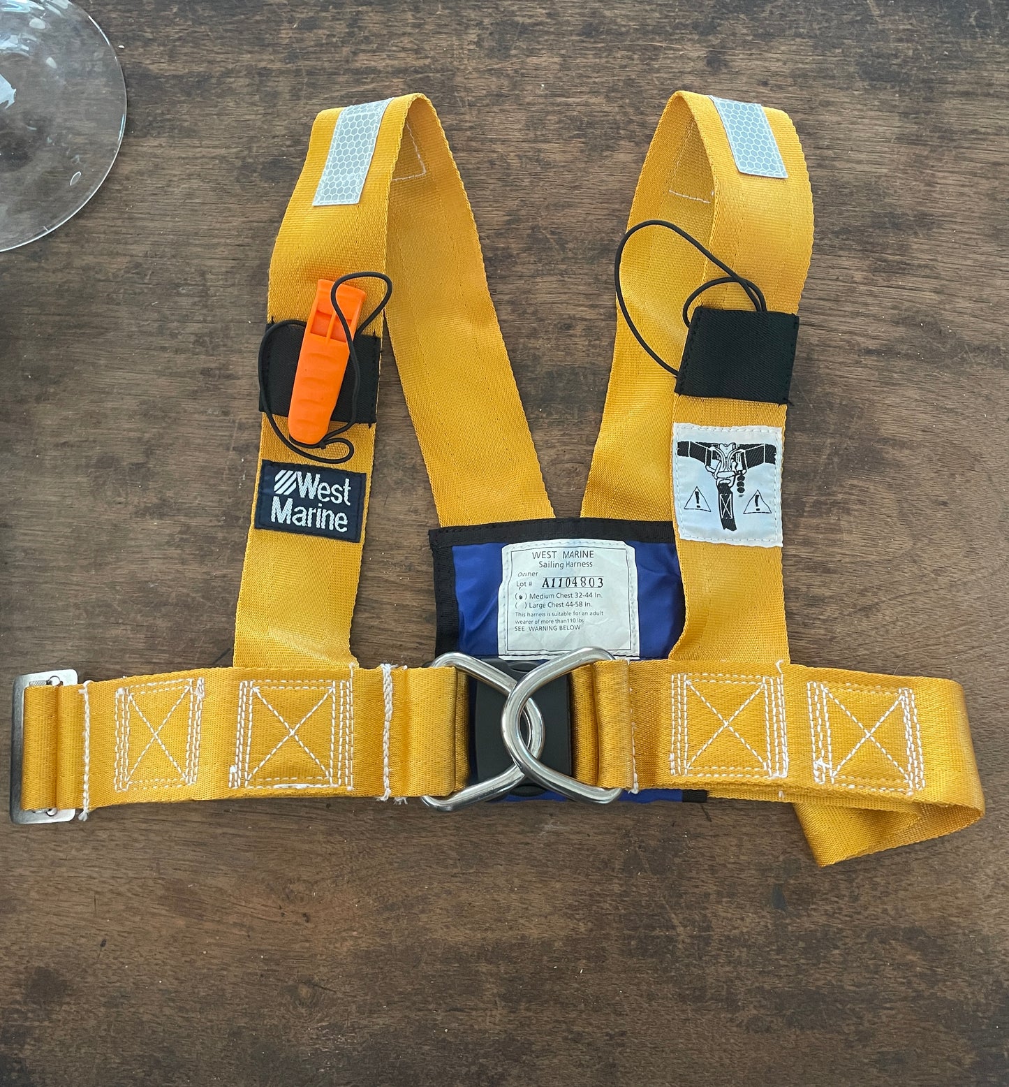 West Marine SIZE MEDIUM Safety Harness