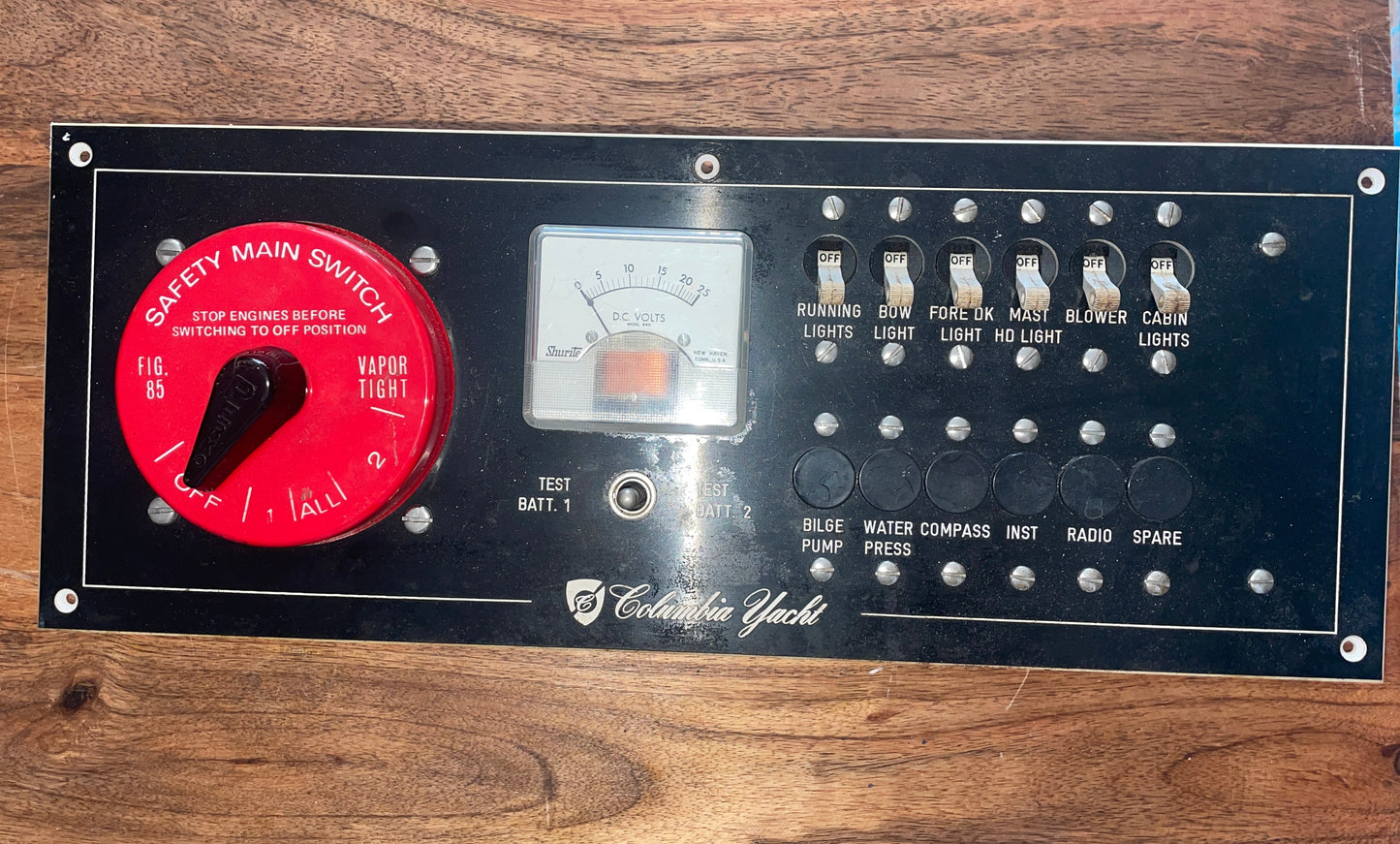 Columbia Yachts 12 Switch Panel - OFF Columbia 8.7