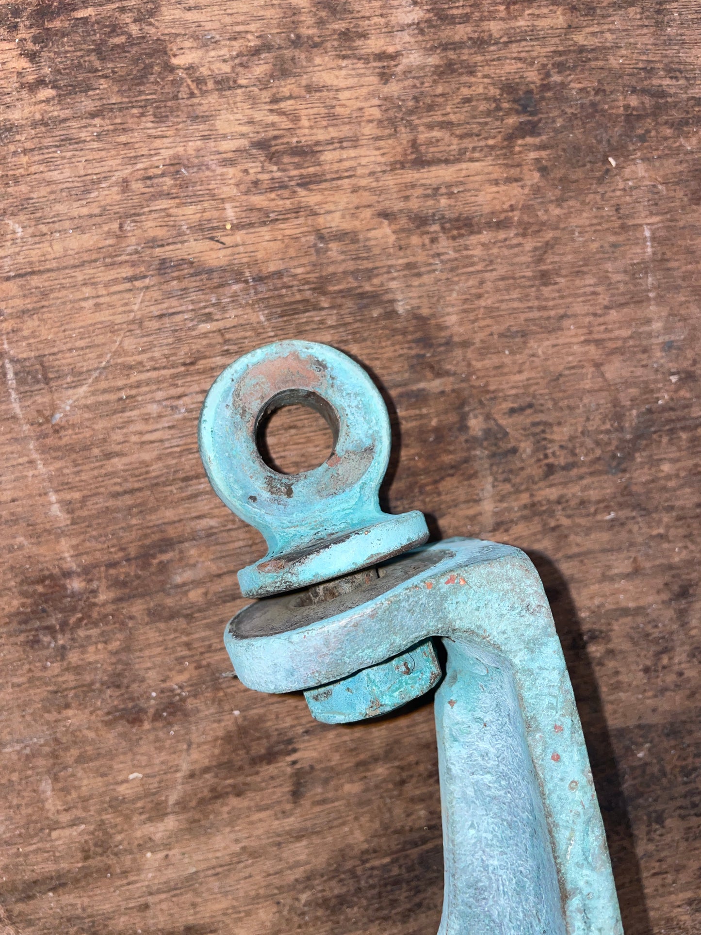 Vintage Bronze Staysail Boom Pedestal- 1/2” Pin